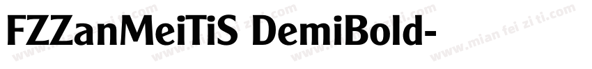 FZZanMeiTiS DemiBold字体转换